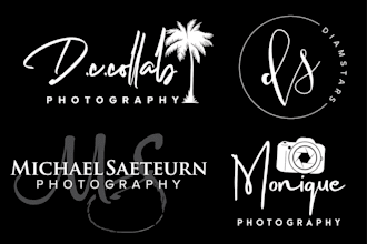 do professional luxury photography signature watermark logo