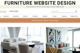 dynamic furniture website interior design store home décor website