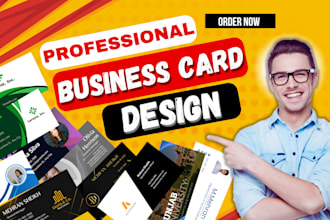 create business card, visting card design in 4hr