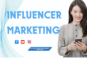 research do marketing and manage outreach to find social media influencers