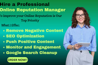 help improve your online reputation management reverse seo to push negative link