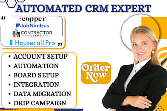 do contractor foreman copper crm integration housecall pro jobnimbus automation
