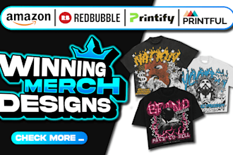 design tshirt and merch for your print on demand store