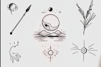 make minimalist tattoo design