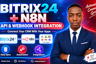 integrate bitrix24 with n8n, n8n workflows, API, webhooks and third party apps