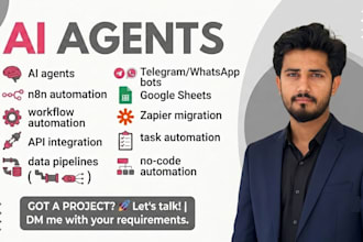 be your ai agent developer for n8n ai agent automation