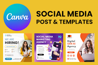design pro social media posts and canva templates