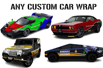 do custom car wrap design, car wrap design, truck wrap, custom vehicle wrap
