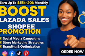 boost lazada sales shopee shop promotion shopify dropshipping marketing, fb ads