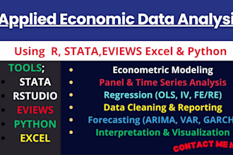 applied economic data analysis using stata, r, eviews, python, excel