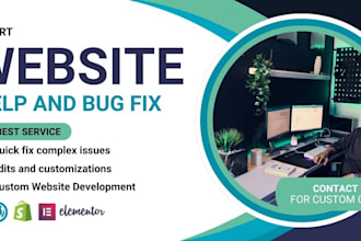 fix wordpress issues, errors, bugs, and provide wordpress help