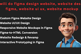 do figma design website, website design figma, website ui ux, website mockup