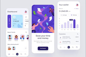 develop bill payment app, invoice payment app, expense tracker app,