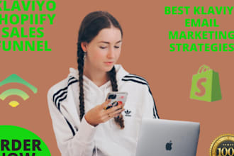 setup klaviyo email marketing flows shopify marketing sales