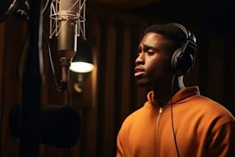 soulful male lead gospel singer choir backup vocal record cover song demo jingle