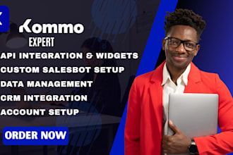 be you kommo expert and set up kommo chat bot, pipeline and manage kommo crm