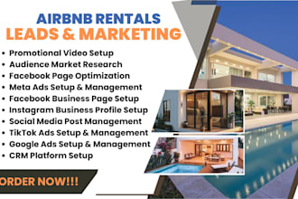 airbnb rentals leads vrbo rentals leads airbnb rentals marketing facebook ads