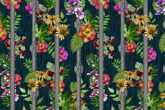 make textile seamless repeat patterns