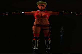 3d character modeling for animation, game, panting, nft, texture, ue5 rig, nft