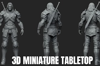 create 3d miniature tabletop 3d miniature 3d sculpting for 3d printing