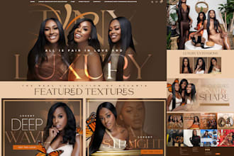 design hair extension website beauty website hair extension store spa website