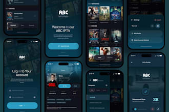 design livestreaming app and website, iptv app and website