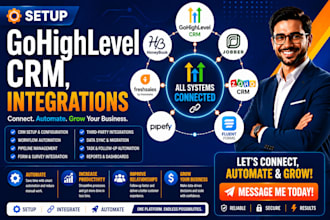 gohighlevel crm honeybook jobber freshsales zoho pipefy fluent form integration