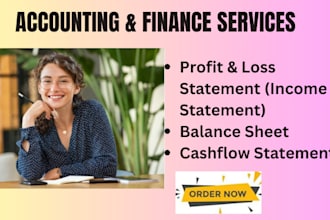 prepare profit and loss, balance sheet and cash flow statements