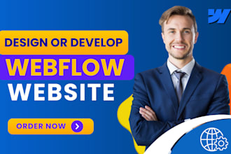 be expert webflow developer figma to webflow web design website creation