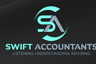 draw financial, accounting, bank insurance company logo