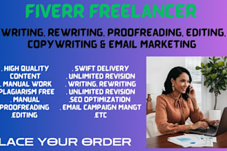 do content, creative writing, and email marketing strategy
