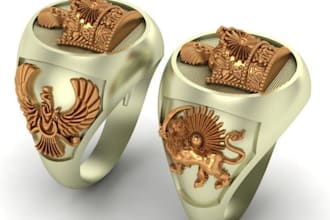 create stunning custom 3d jewelry design unique rings, necklaces and earrings