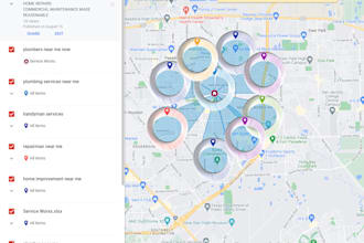 create 99k google map citations, cover 21 miles area and 10x driving direction