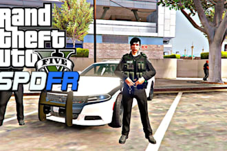 create a skin for lspdfr fivem or gta 5, model, ped, chain, mlo