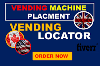 find vending machine location through cold calling in USA, UK and canada