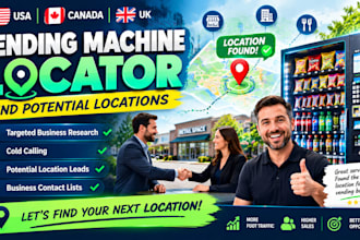 find vending machine location in USA, UK and canada