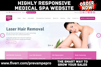medical spa website med spa website medical aesthetic website medspa wix website