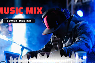 design album cover mixtape artwork or single cover  and flyer