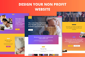 build your non profit website, charity website, ngo website, donation website
