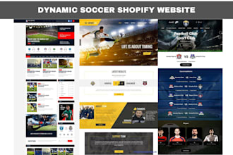 design a dynamic soccer ecommerce website soccer website soccer equipment store