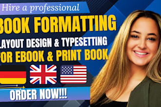 do book formatting typesetting layout design for german fiction nonfiction book