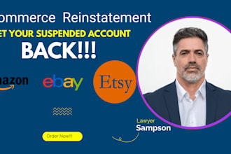 help reinstate your amazon, shopify, etsy account with an appeal letter