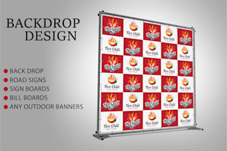 design backdrop, trade show booth for your exhibition