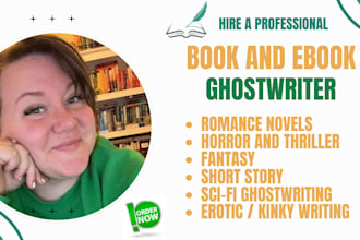 be romance ebook writer fiction ghostwriter story and novel book writer