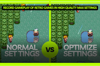 record gameplay of retro games in high quality max settings