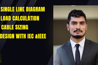 design electrical sld, load calculation and cable sizing