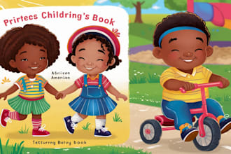 african american children book illustration and children story book illustrator