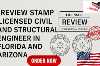 professional civil engineering, architectural drawings with USA pe stamp