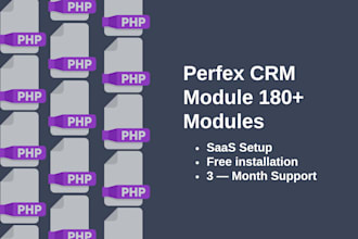 provide perfex crm 180 modules with saas