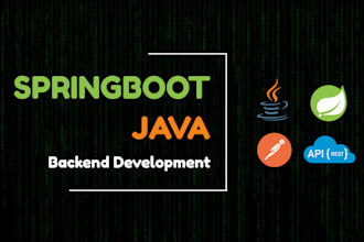 be your backend developer with java and spring boot